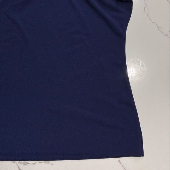 The Limited | Navy Blue Women’s Stretch Polyester Pleated Sleeveless Blouse XS - Picture 11 of 13